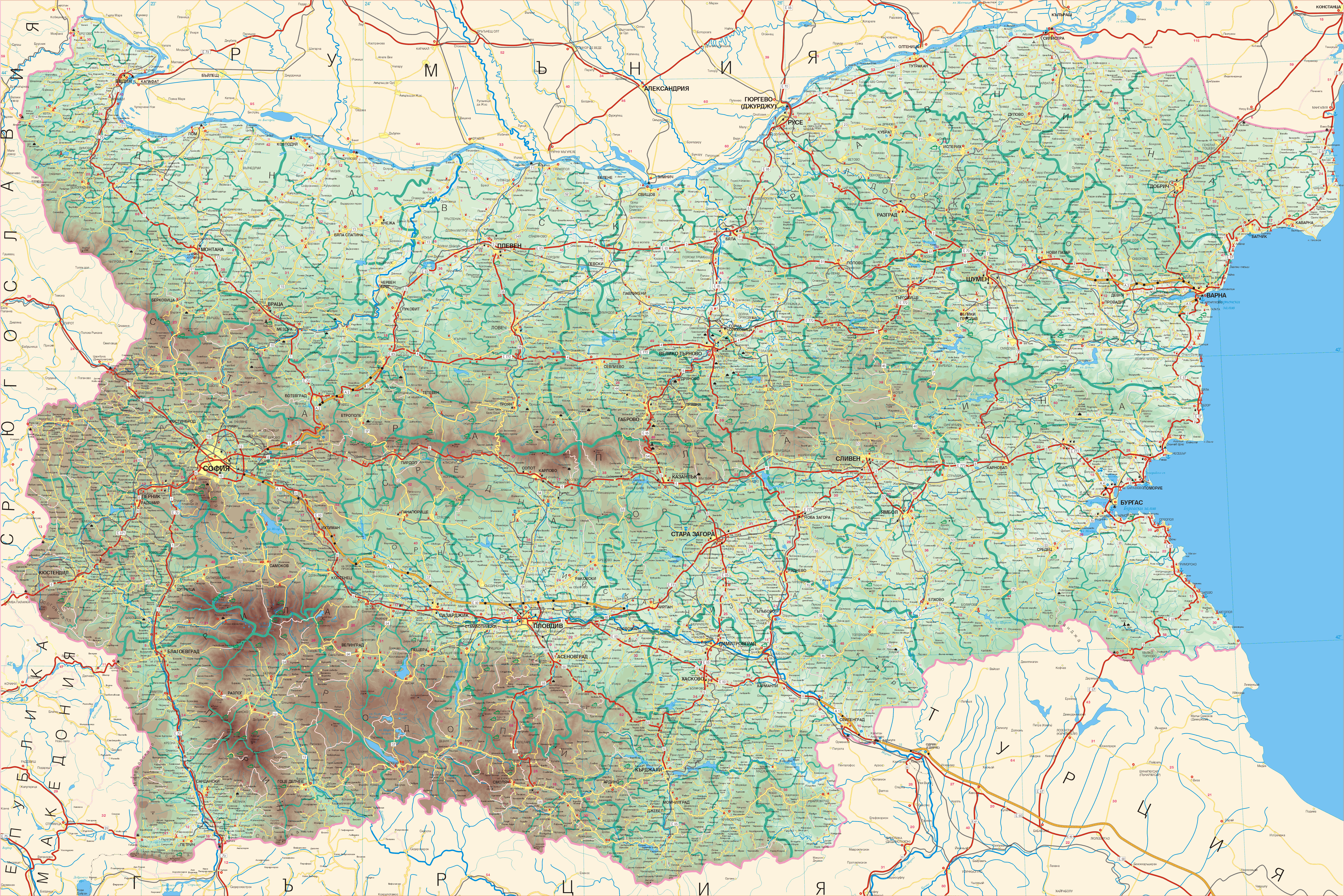 пътна карта на българия